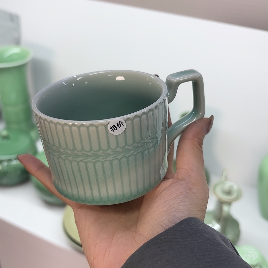龙泉云间青瓷小米茶器