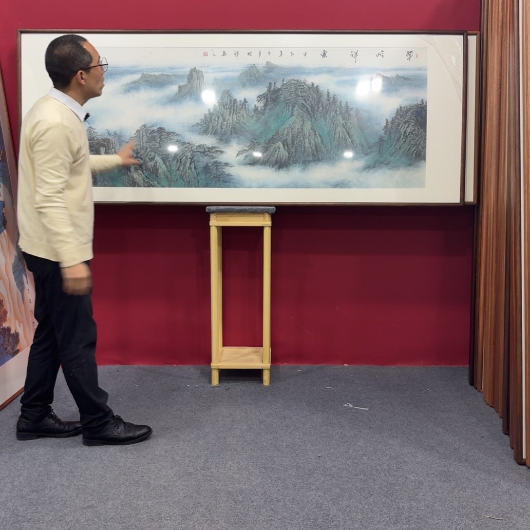 国画带框绘画210/80尺寸