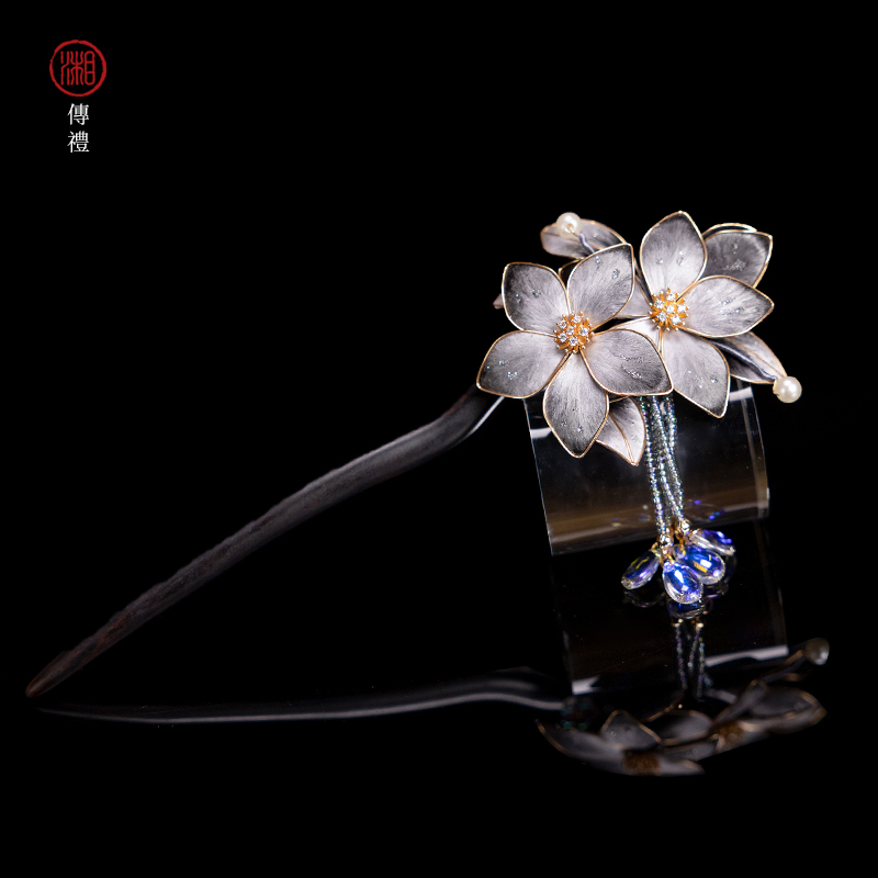 【夜色】湘传礼非遗手工发簪