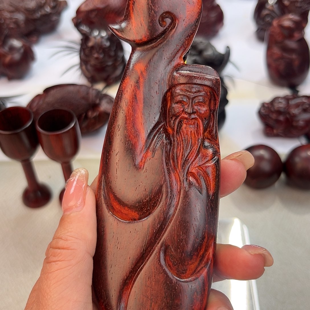 印度小叶紫檀手把件