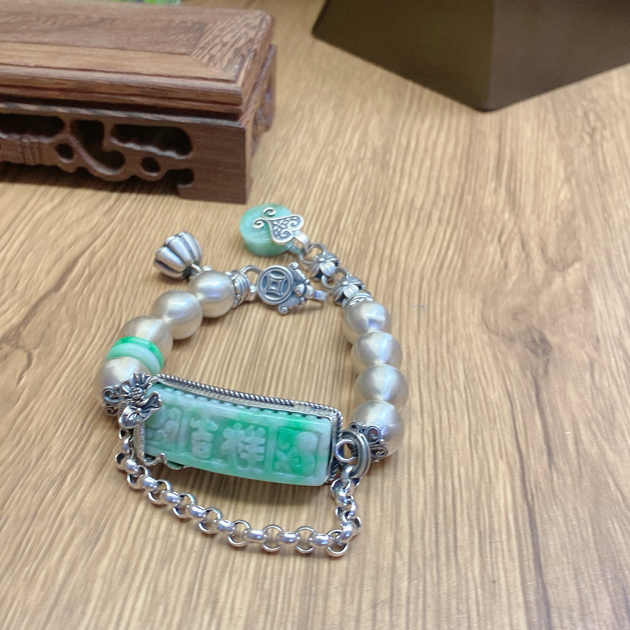 925银手链 英英手工制作银手链