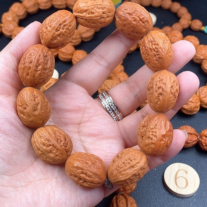 文玩核桃手串光头大枣手串