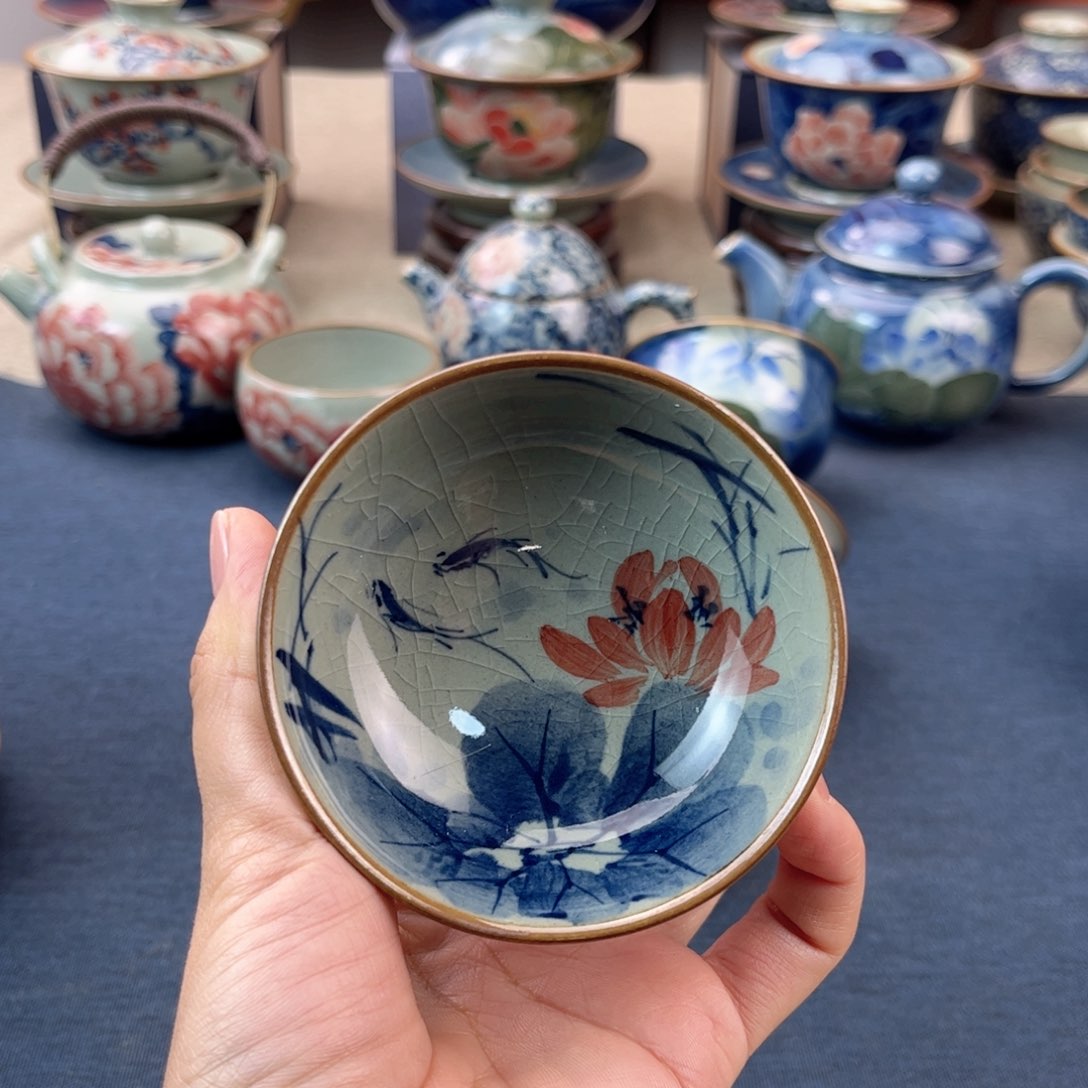 杯景德镇手绘手工茶具