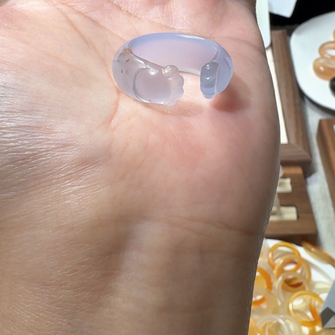 未镶嵌戒指玛瑙/玉髓663港16微瑕福利不退换