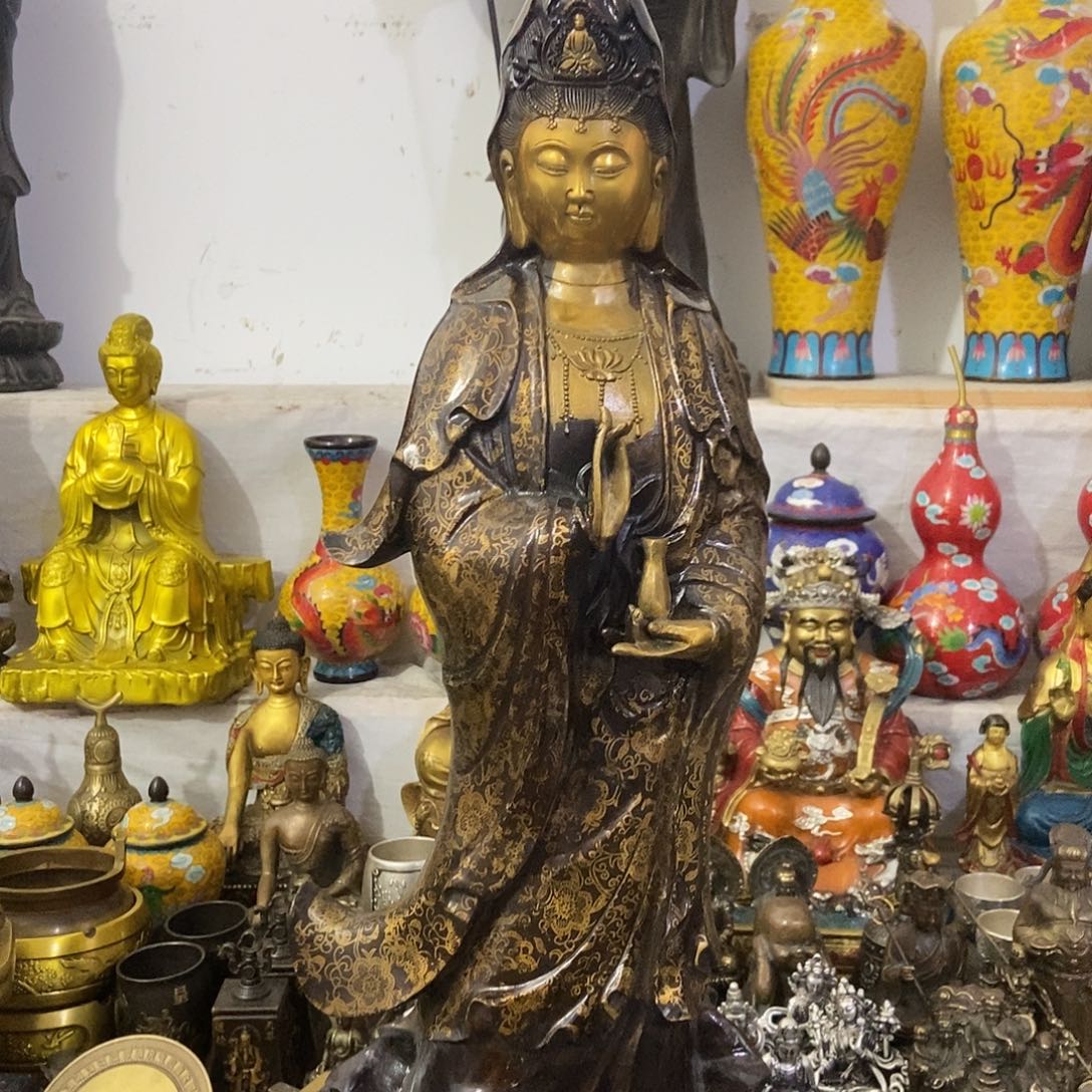 老*老杨，黄铜摆件，老杨黄铜摆