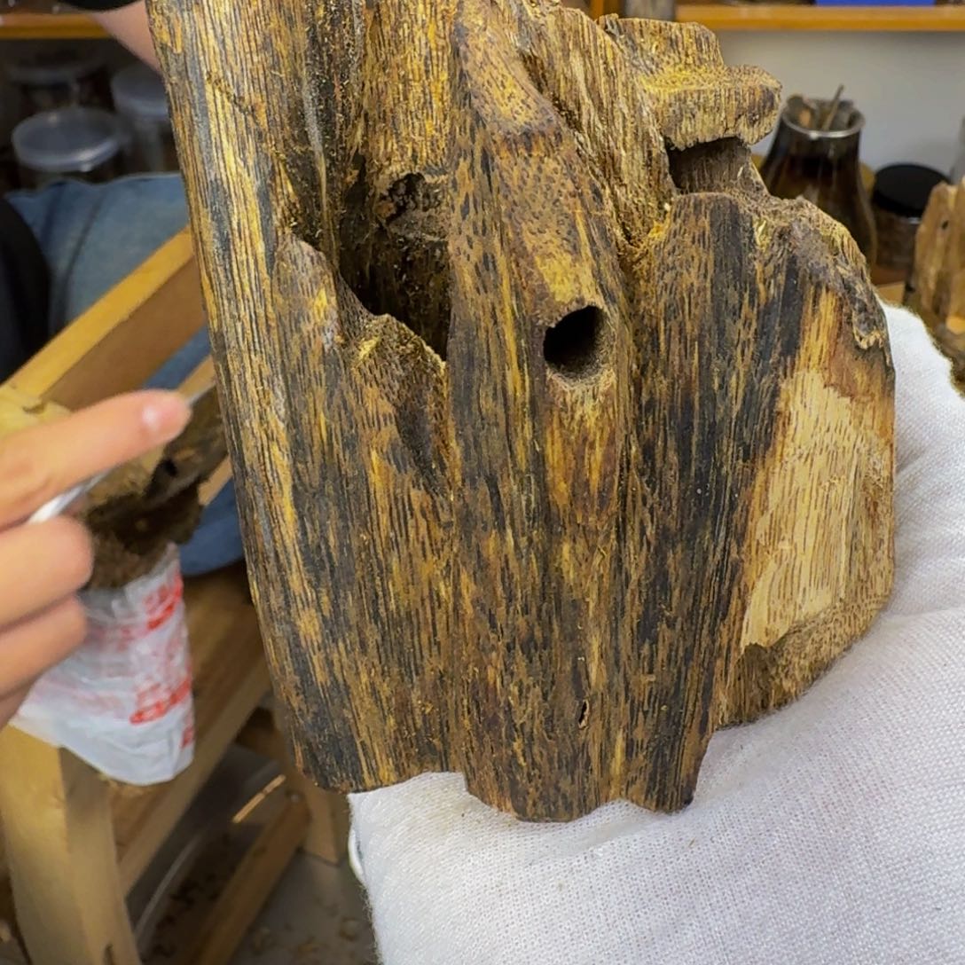 沉香沉香碎屑淡*紫罗兰虫漏香83克