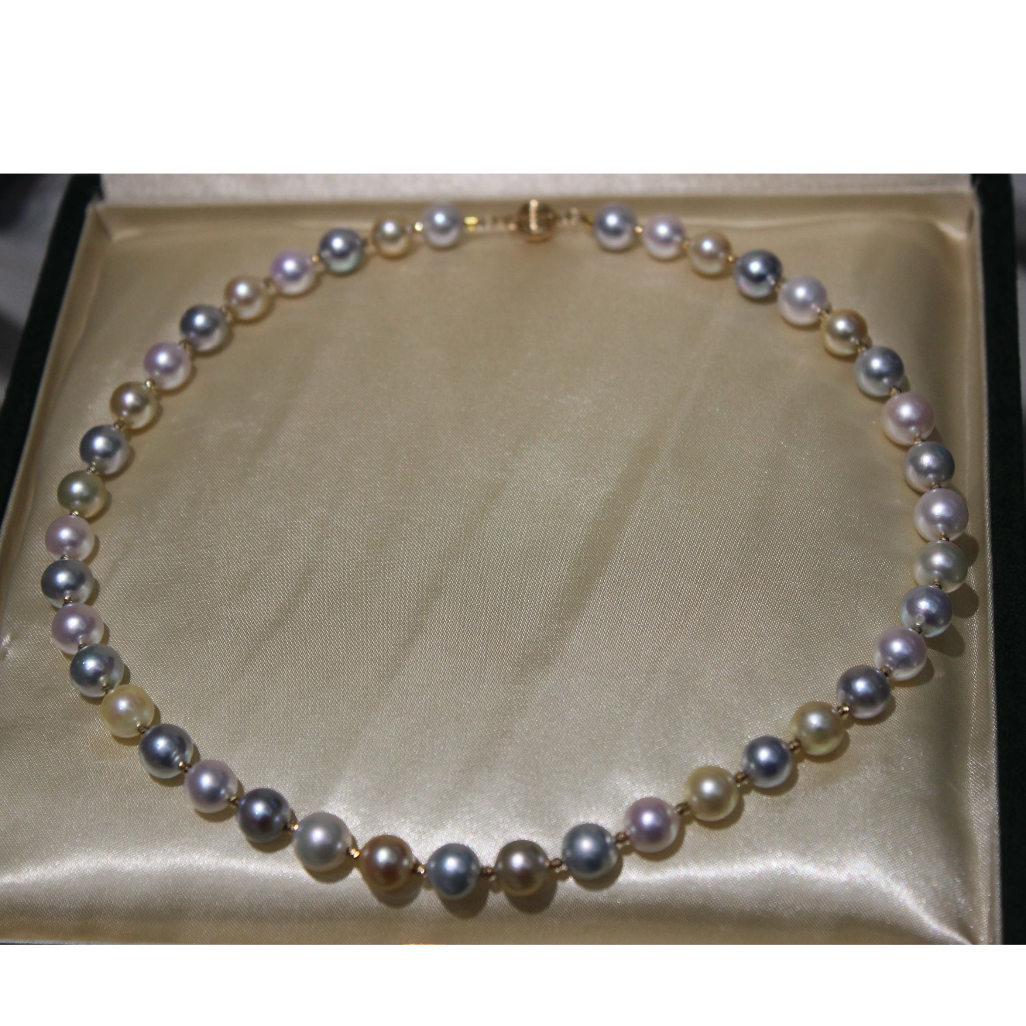 jl074糖果海水串链8-9mm