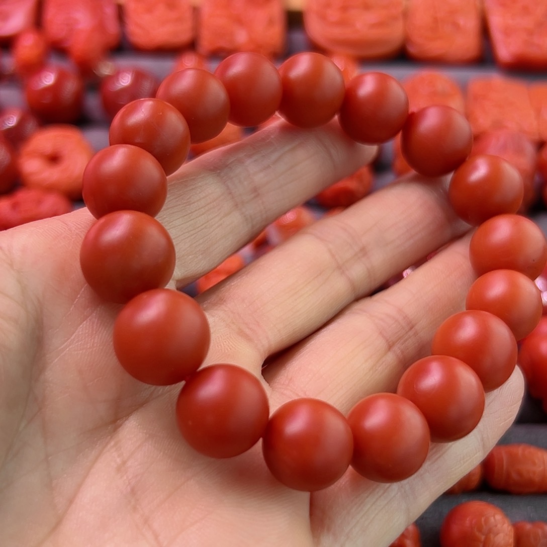 南红玛瑙手链未镶嵌大*