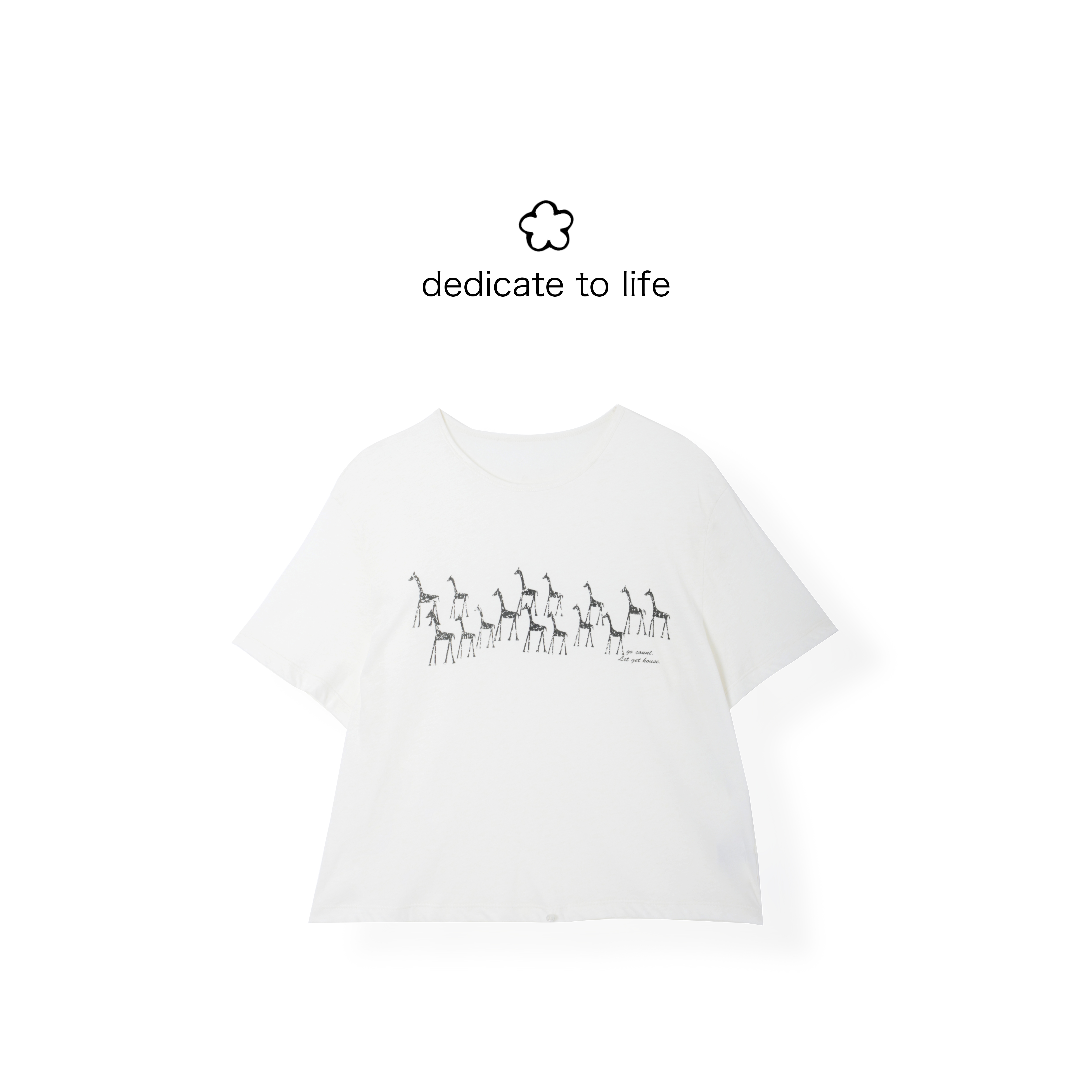Dedicate献给原创女装/超柔软长颈鹿两穿夏季T恤/短袖休闲设计师