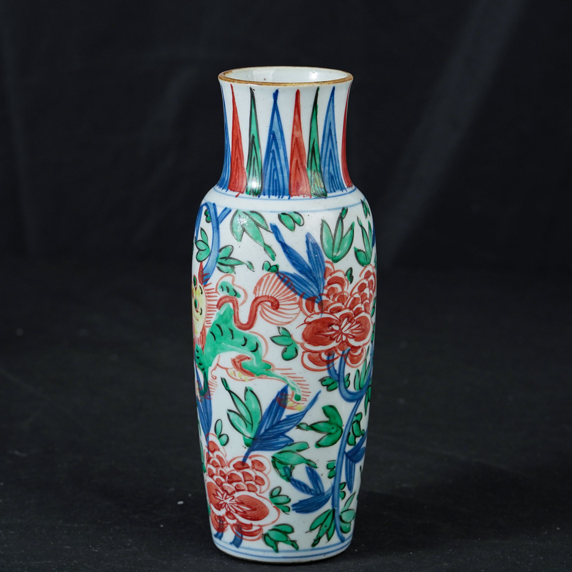 顺治五彩瓶BZYDQ00346