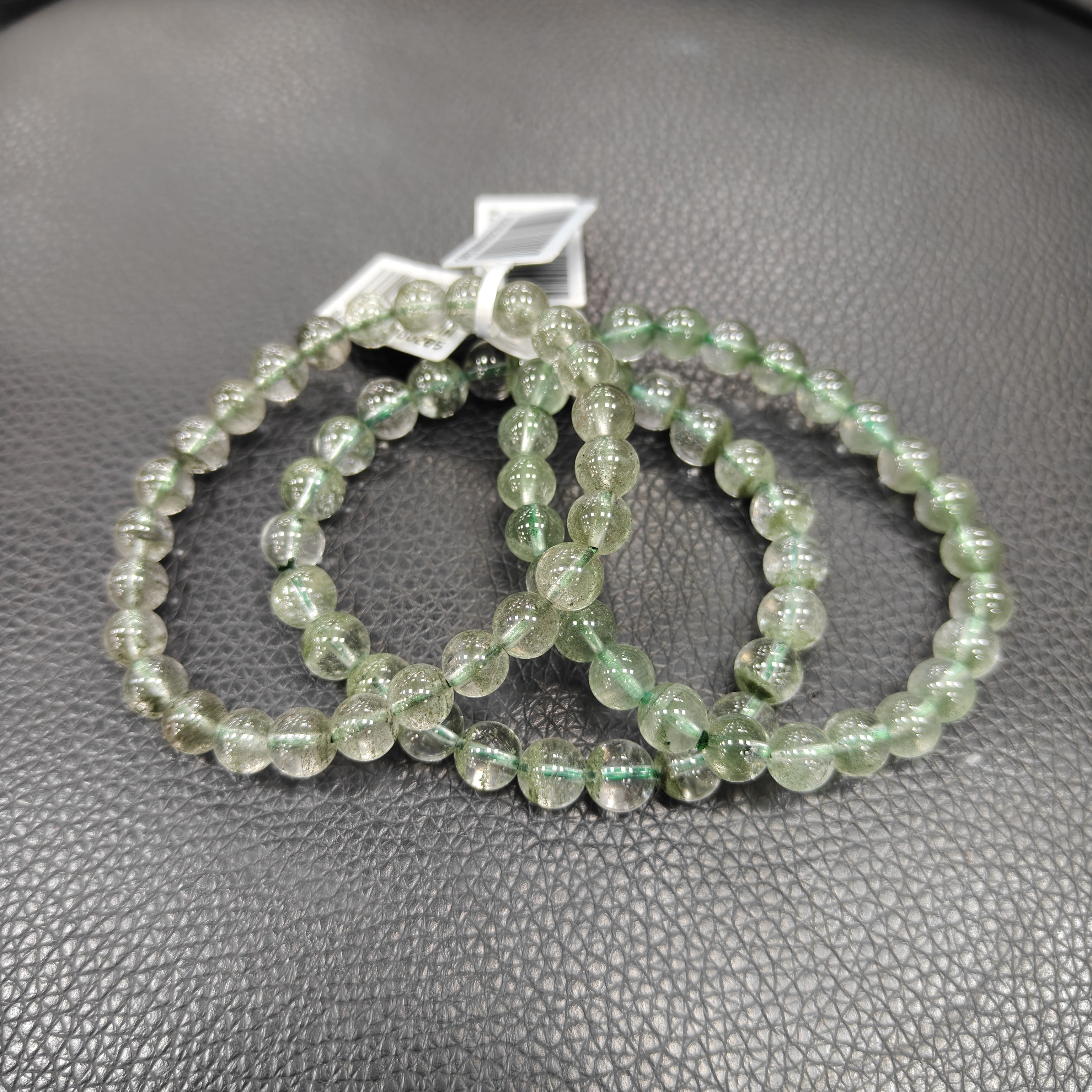 【书记甄选】天然绿幽灵单圈手链 多样性发一件 约7mm CK4617