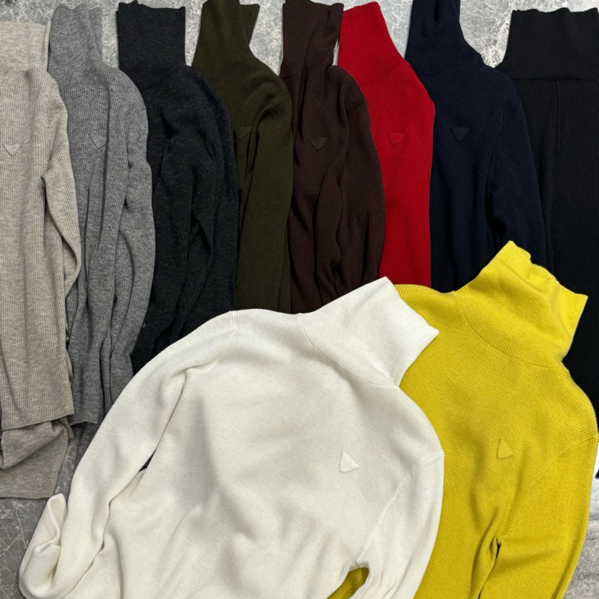 58537冬季新款高领针织衫女装时尚百搭显瘦简约纯色长袖打底内搭