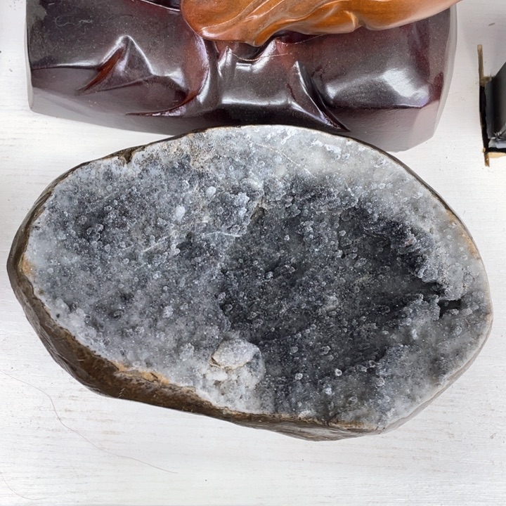 水晶摆件未镶嵌捡漏