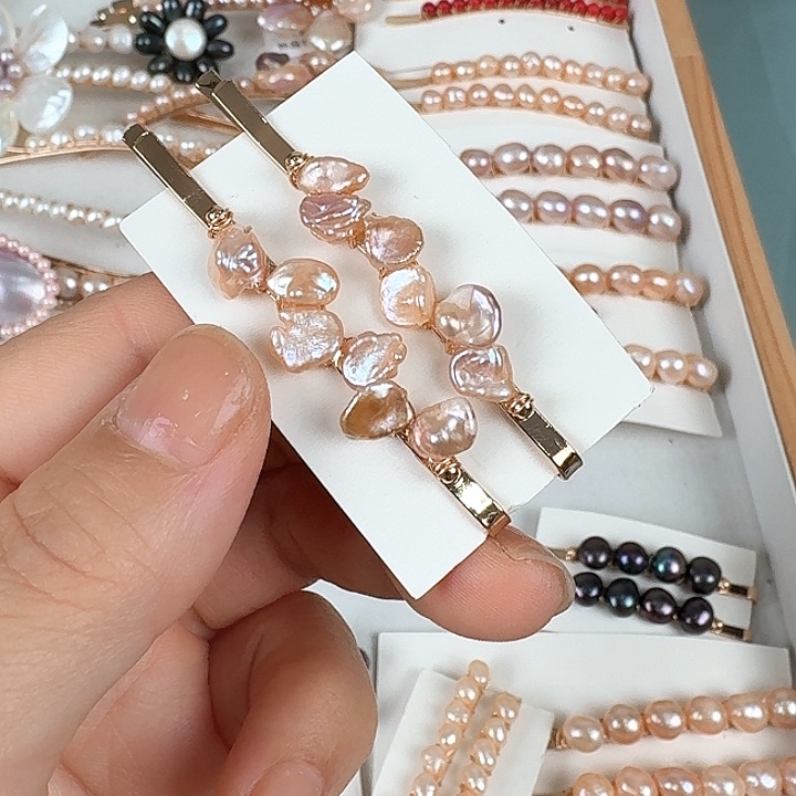 未镶嵌发饰淡水珍珠