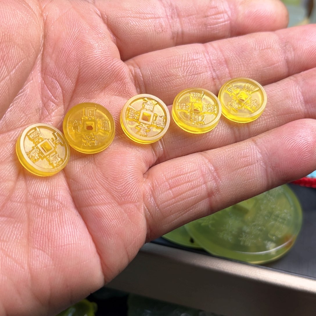 蛇纹石玉原石未镶嵌鱼*鱼