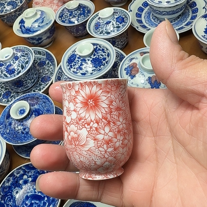 至***在手绘万花釉下红福利款