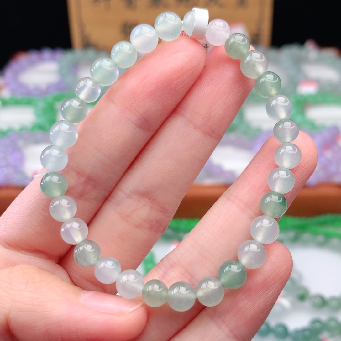 翡翠手链未镶嵌翡翠6mm