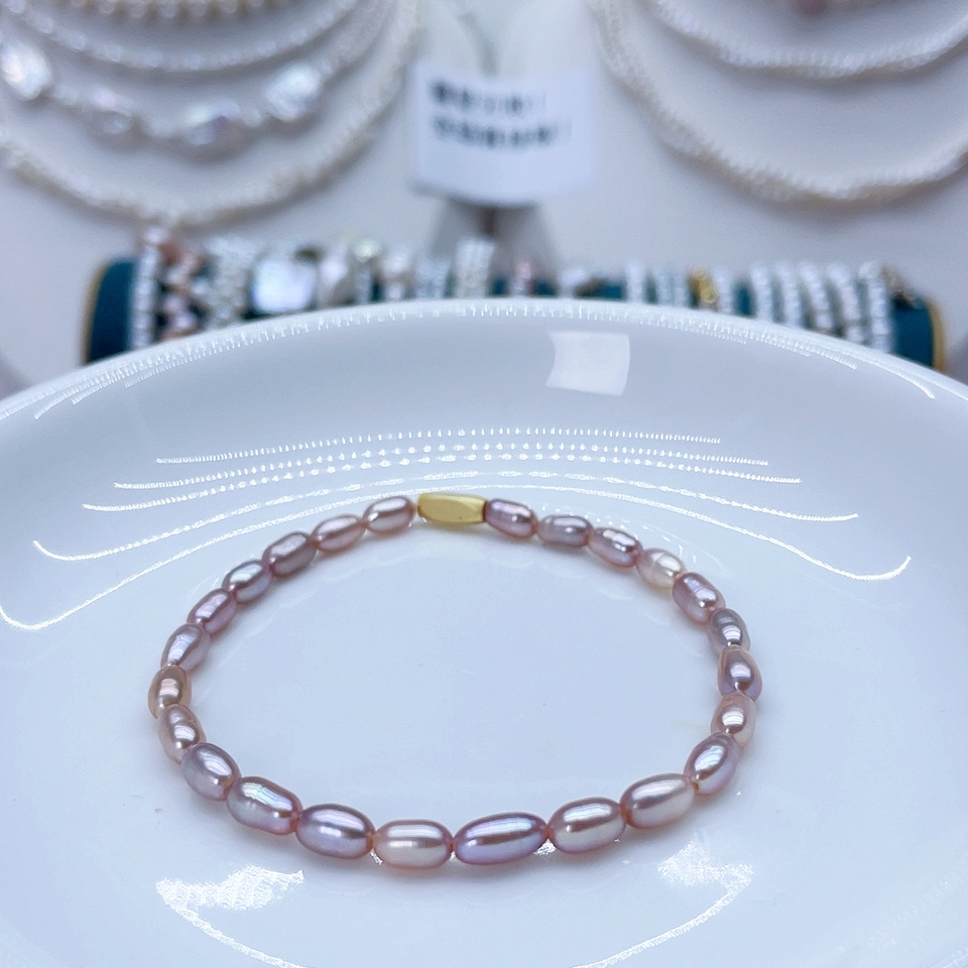 未镶嵌手绳淡水珍珠北*