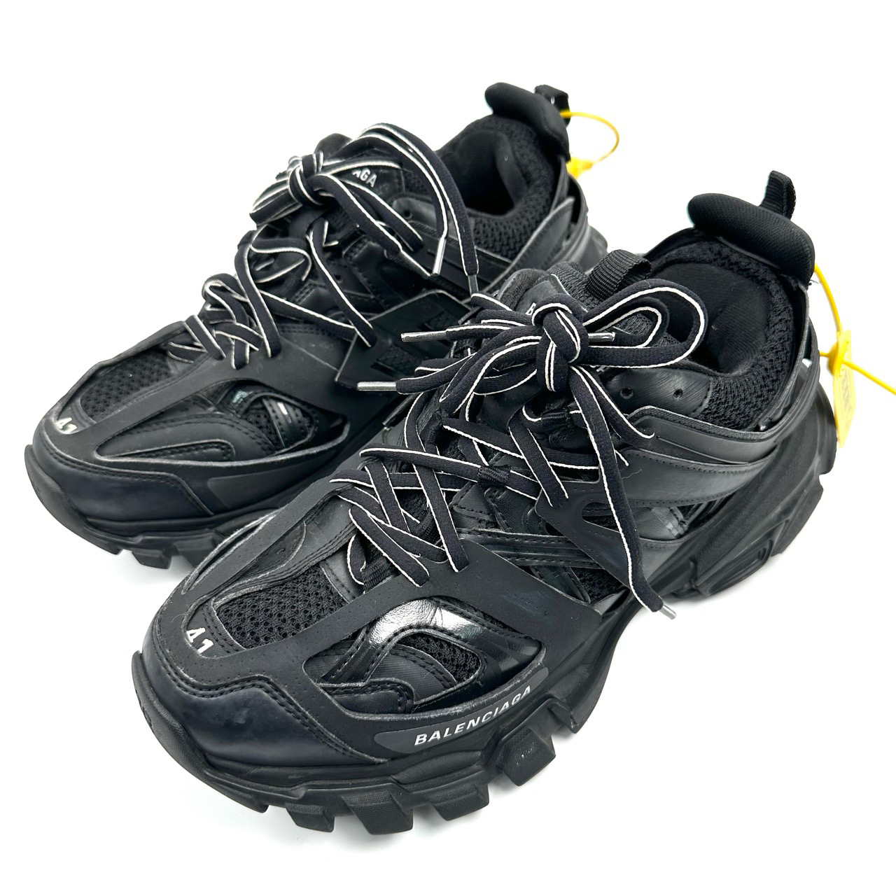 95新 Balenciaga/巴黎世家 41码 黑色Track 1.0老爹鞋 bl0052