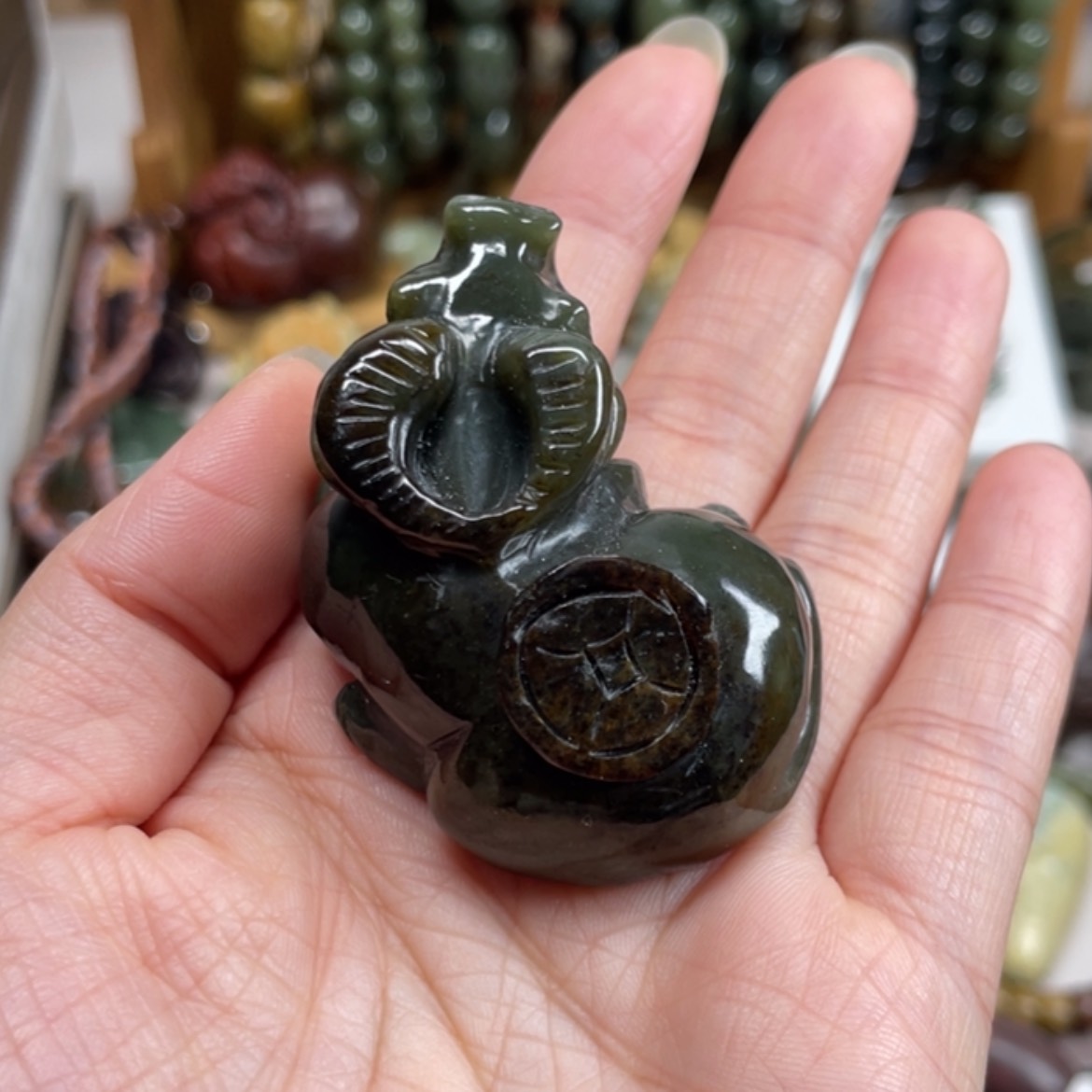 【闪购商品】岫岩河磨玉（透闪石质玉）手把件未镶嵌