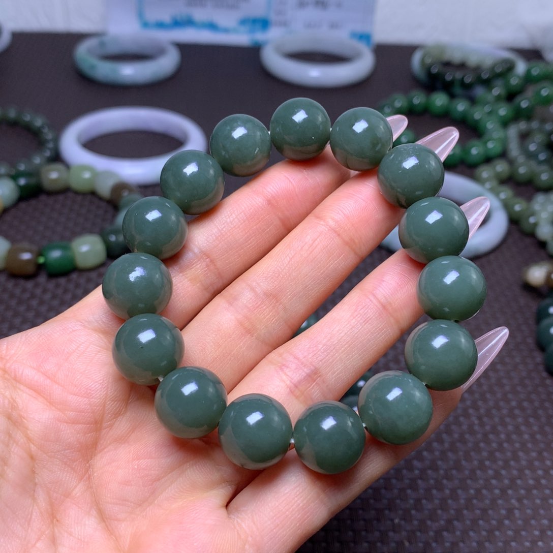 未镶嵌手串和田玉卡14