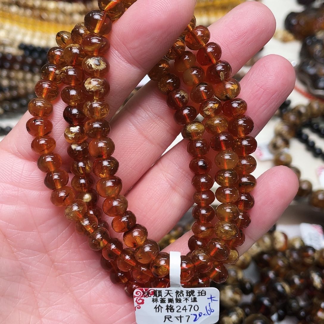 未镶嵌琥珀裸石飞***光七70467