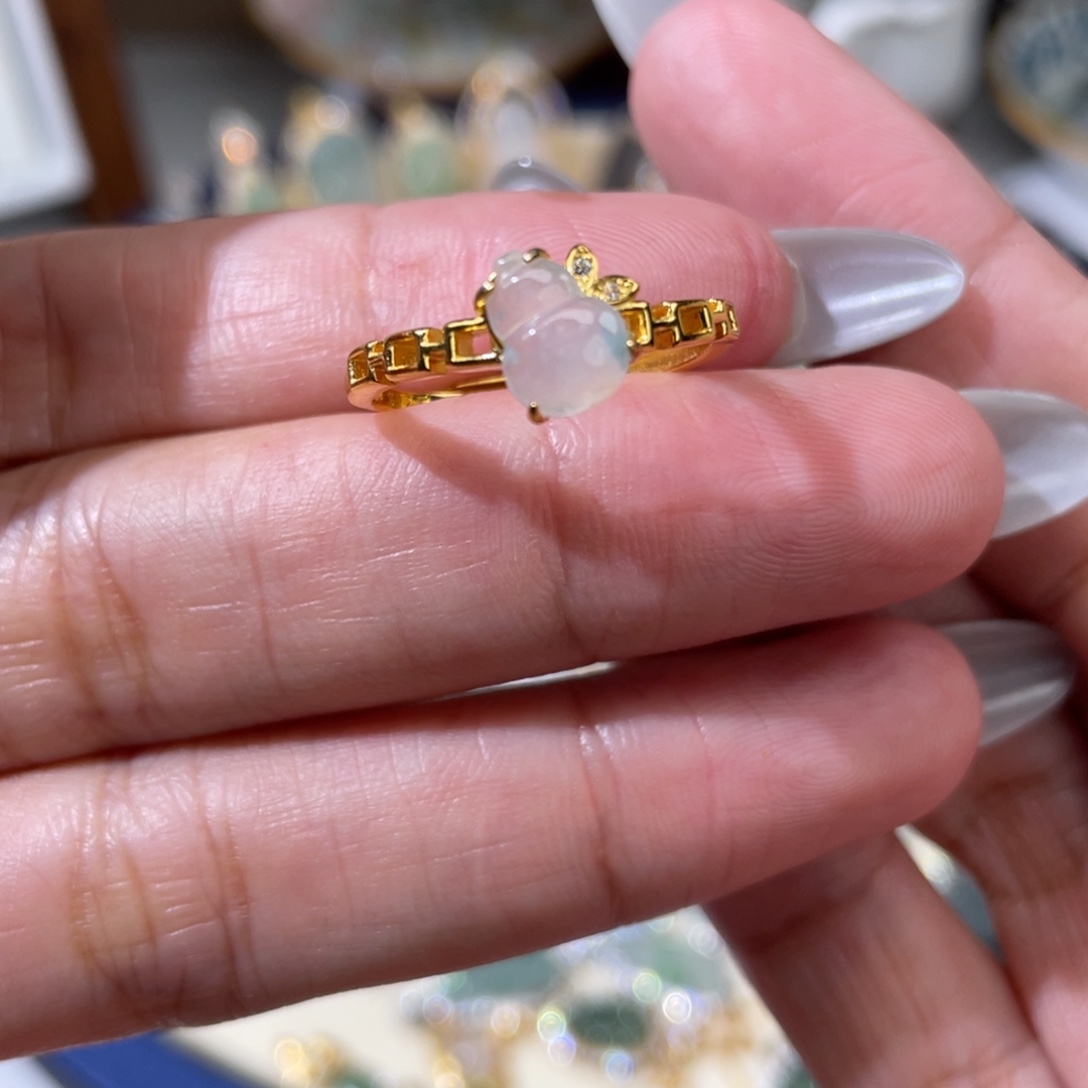 项链银S925镶嵌翡翠戒指