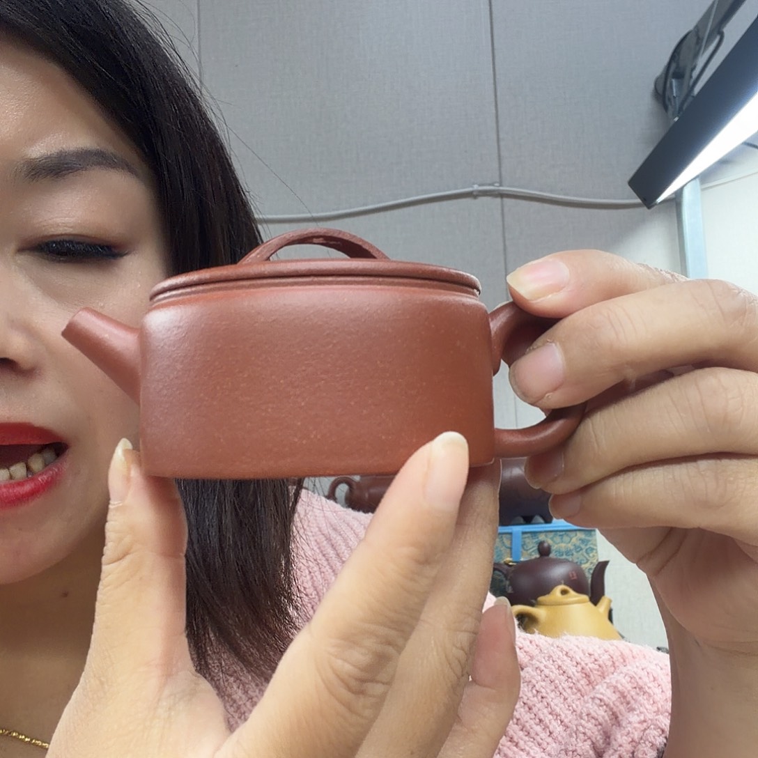 汉瓦壶100cc红降破泥