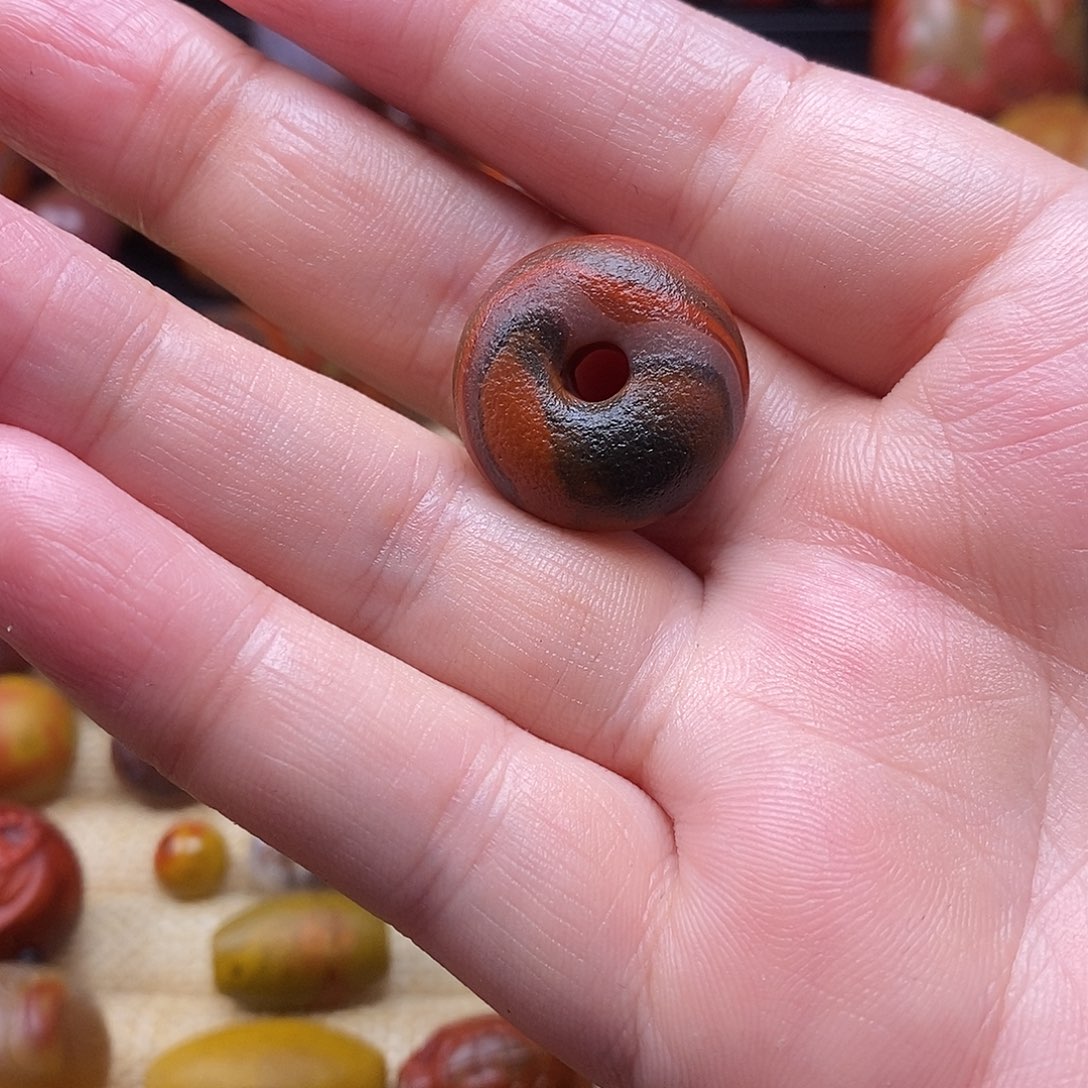 山***人玛瑙/玉髓未镶嵌战国红玛瑙