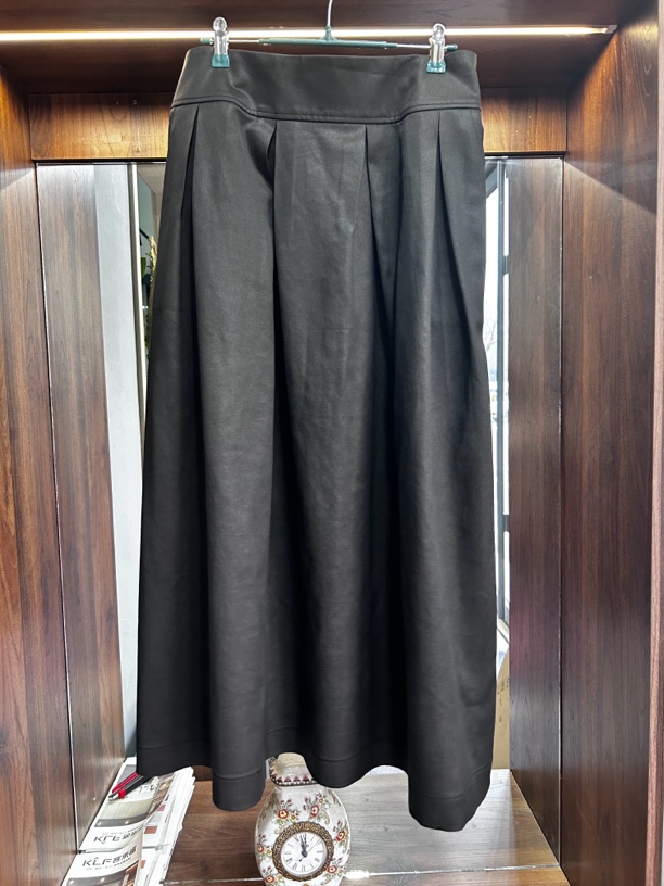 50姆米香云纱鬼绉皮子半裙 长89腰围 80-85