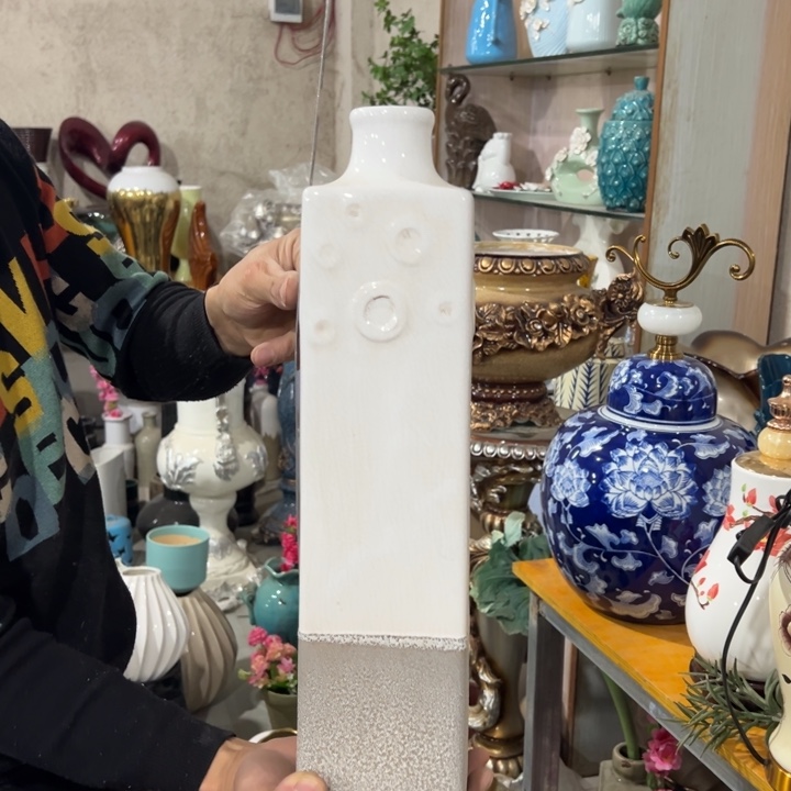 摆件高度45厘米口径4厘米微瑕捡漏针眼