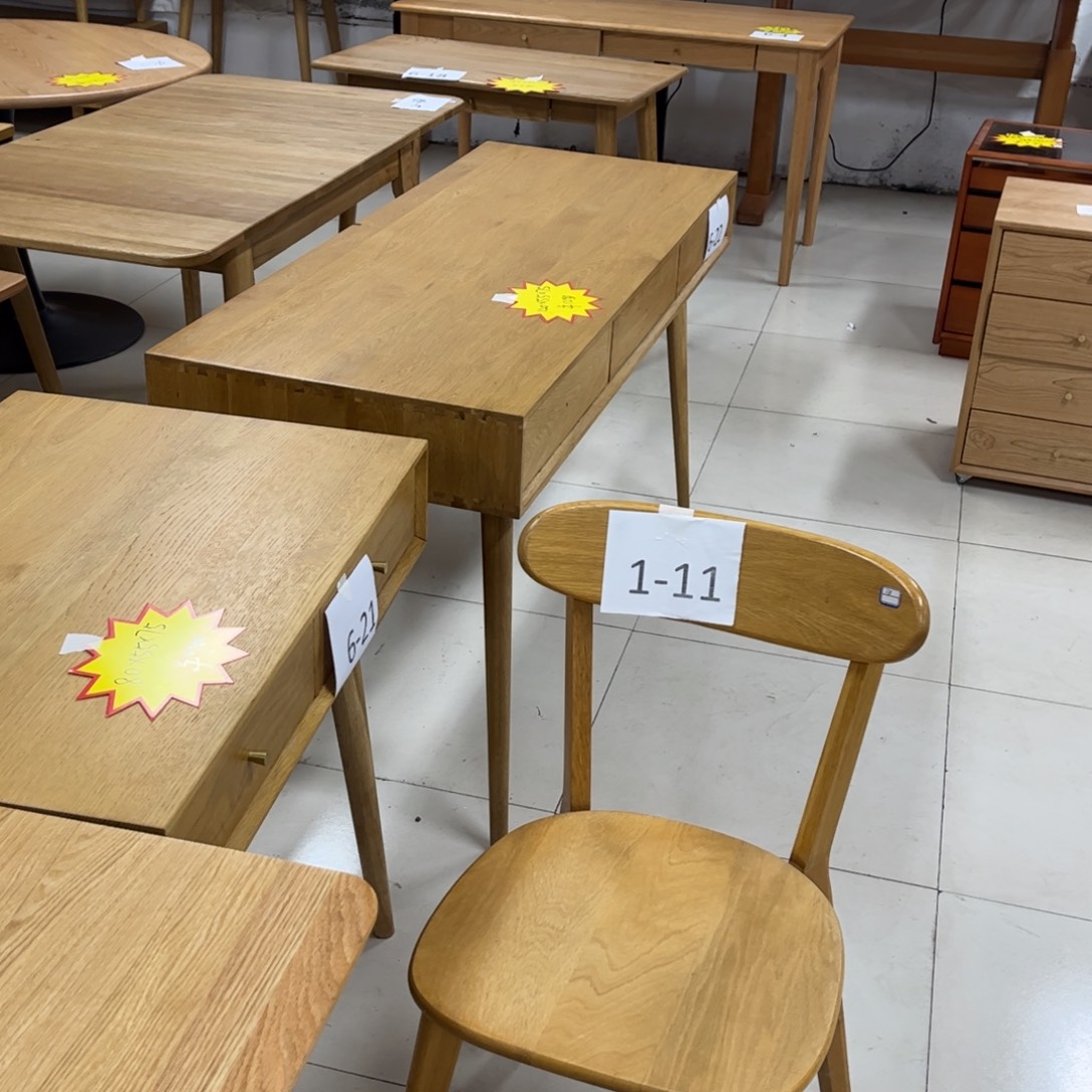 大理石圆角款白橡木的样品椅子一把