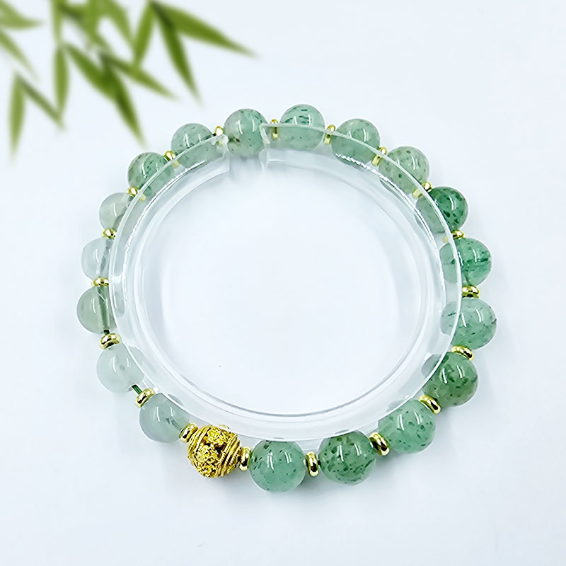 水晶绿草莓森林精灵8mm