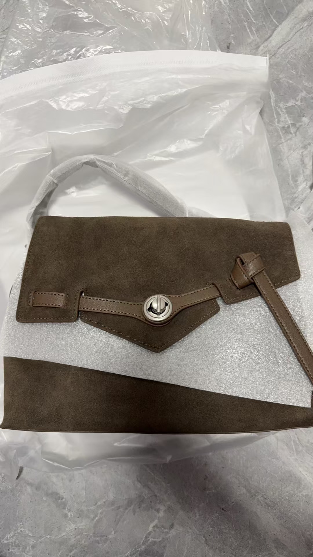 1003咖绿【清货有瑕】时尚轻奢百搭气质女包