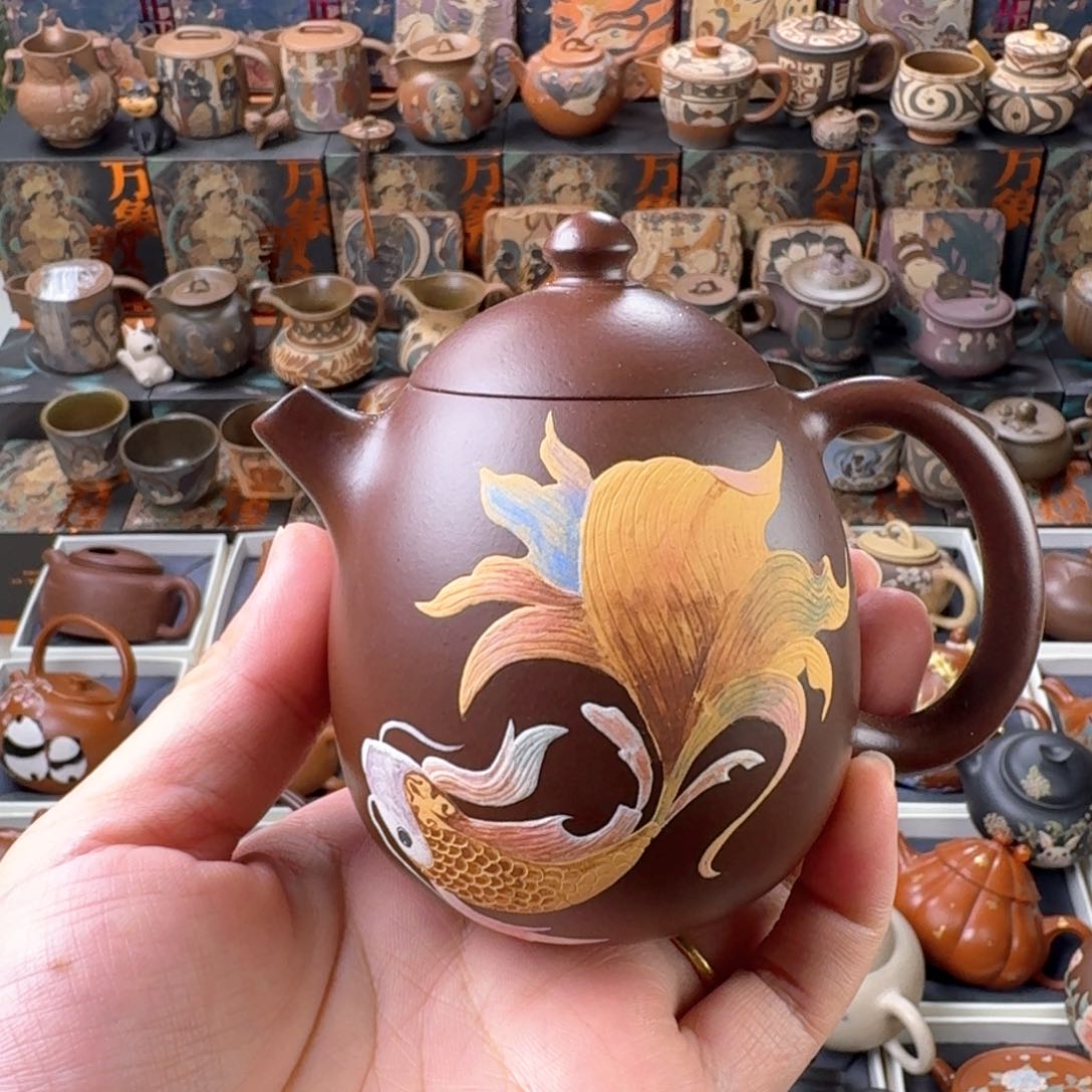 茶壶紫砂200cc原矿精工半手