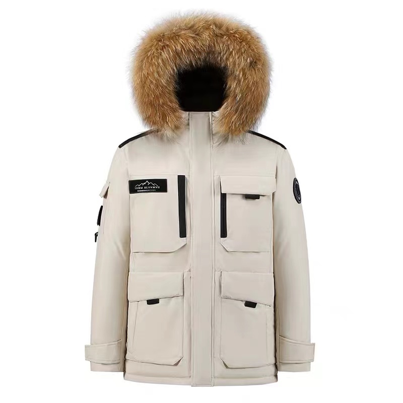 【清仓】冬季男女同款时尚气质百搭加厚保暖毛领外套H