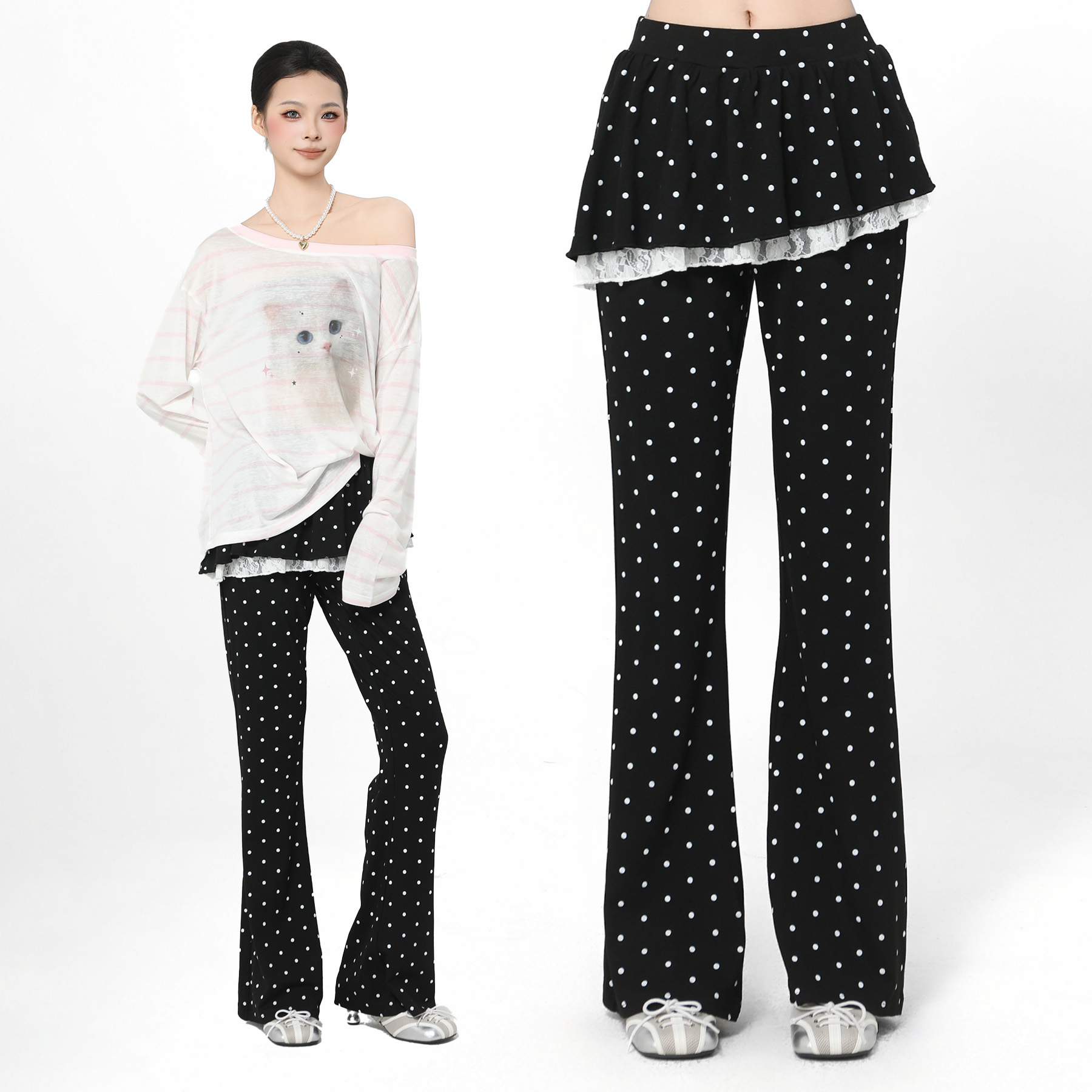 喇叭裤裤子纯欲甜美A5F10F0584