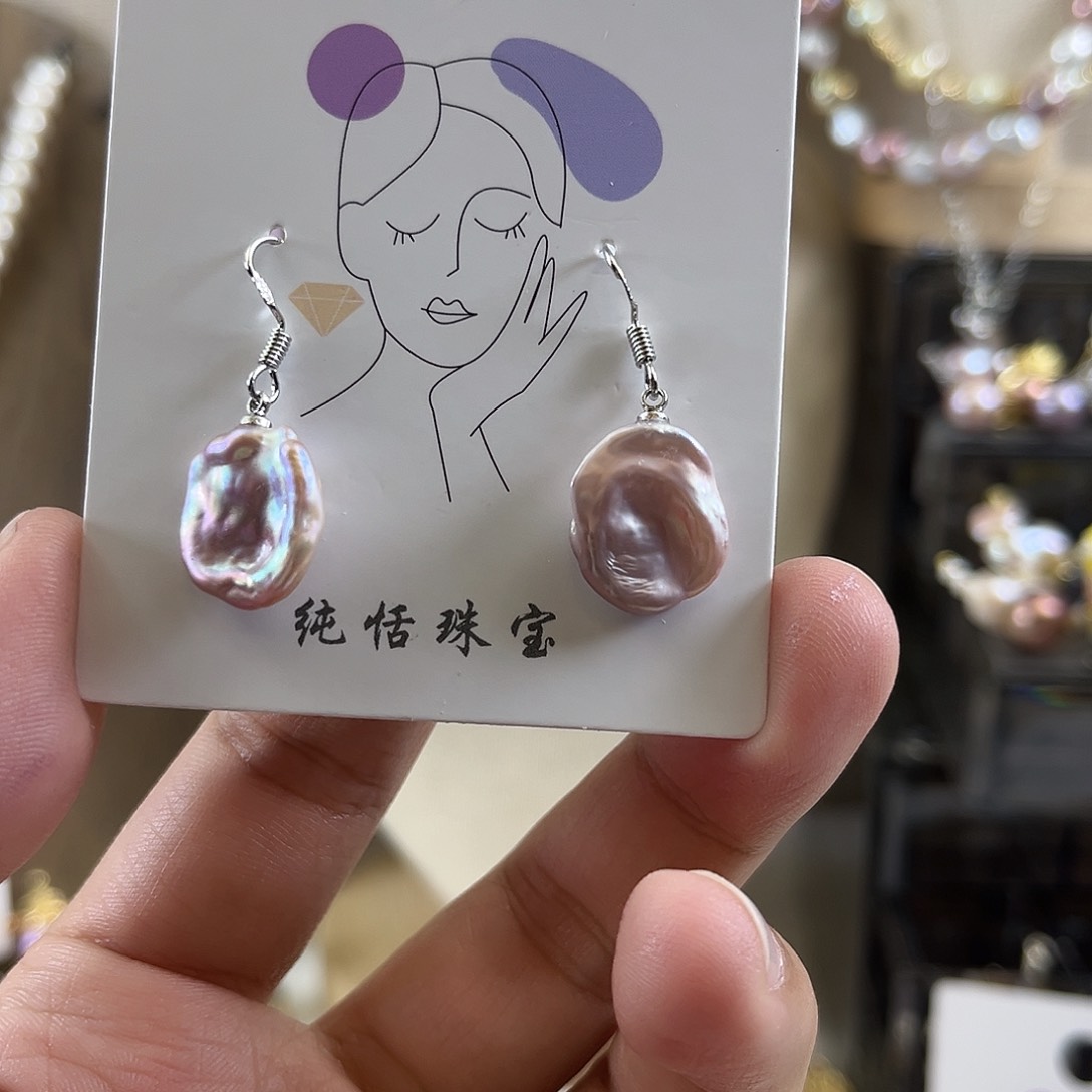 淡水珍珠耳饰未镶嵌【纯恬】