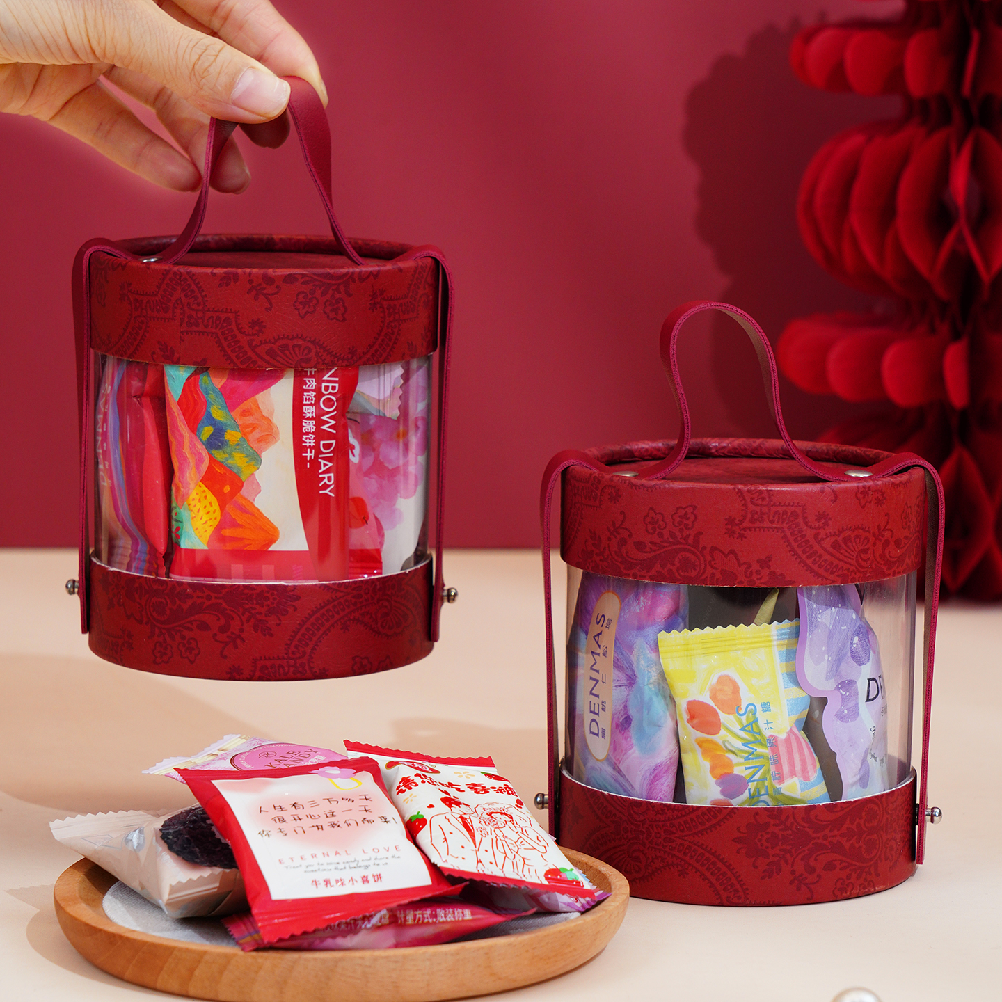 4小号结婚喜糖礼盒成品含糖新款婚庆伴手礼宾客回礼搭配好糖果