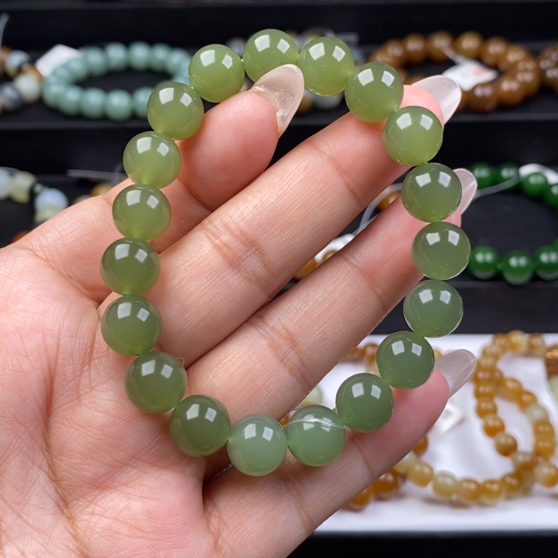 和田玉手串未镶嵌