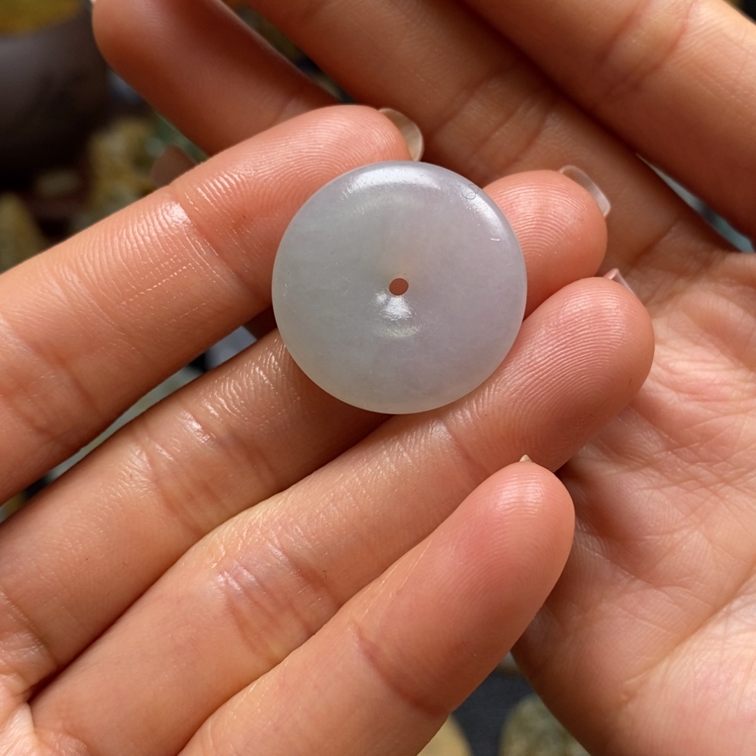 【闪购商品】定制翡翠未镶嵌S****家定制翡翠未镶嵌平安扣