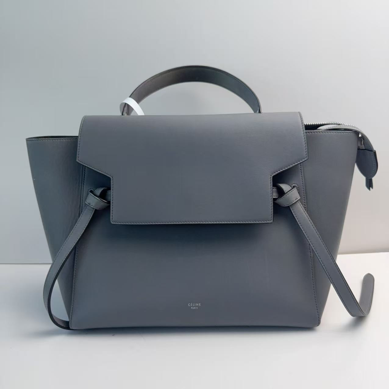 95新 Celine/思琳 思琳大象灰鲶鱼手提包