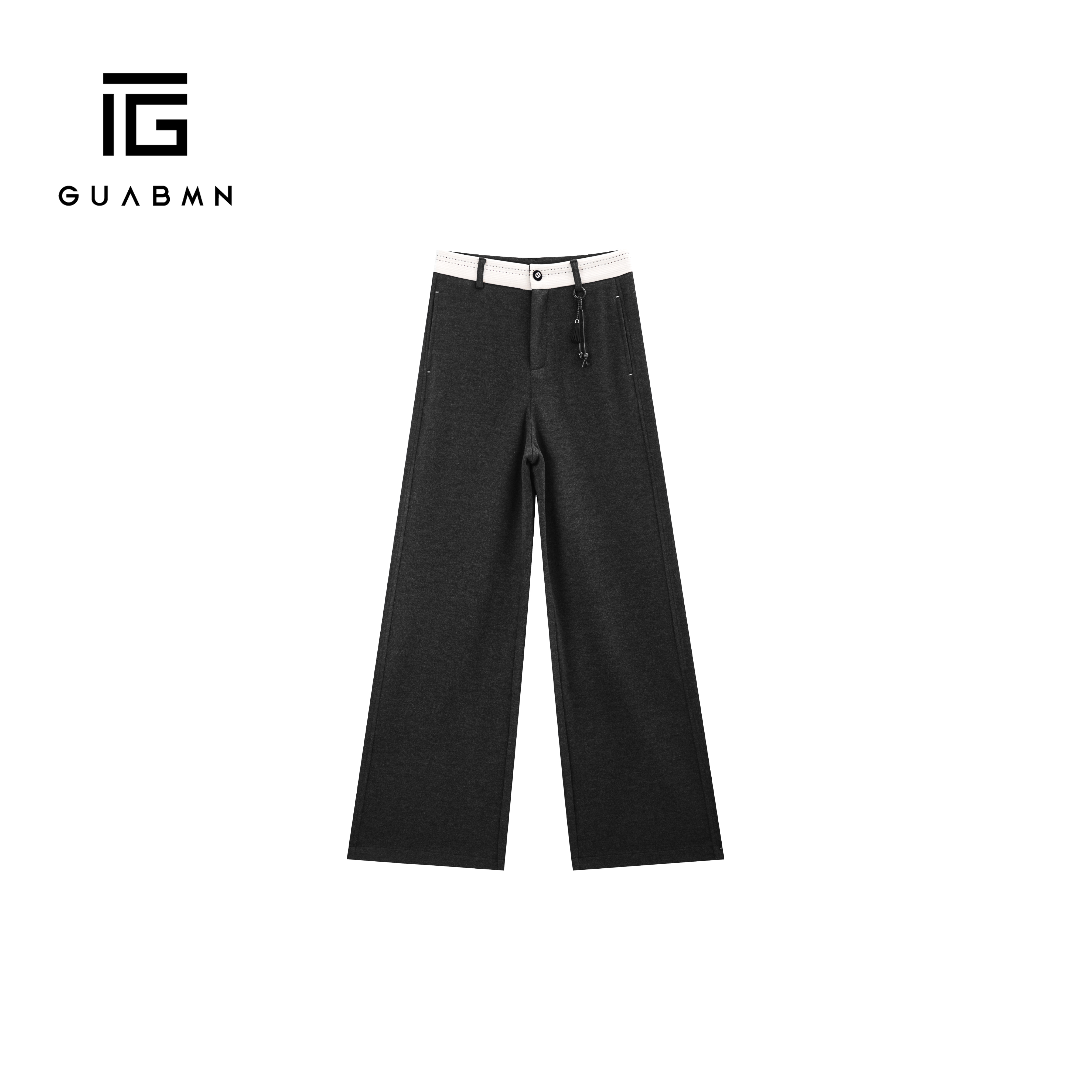 GUABMN2025秋季新款高腰时尚阔腿裤宽松直筒拖地裤休闲裤5782