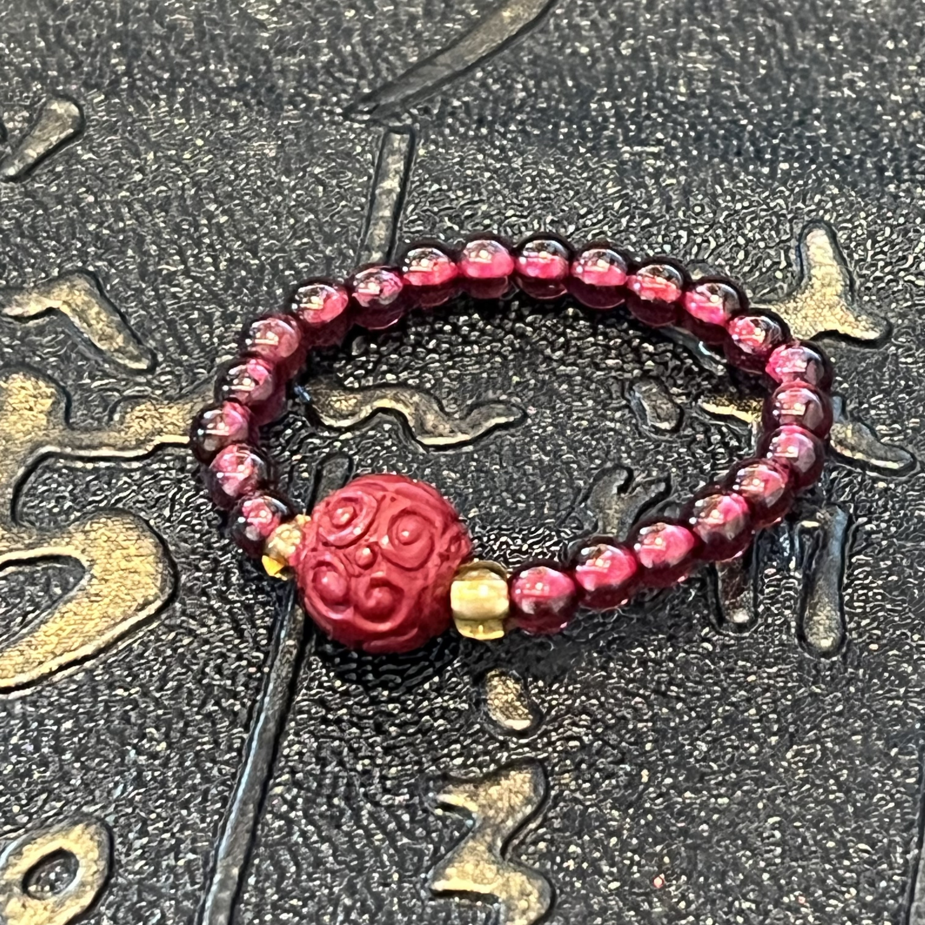 高冰晶体紫牙乌石榴石戒指【祥灵】（多样性）