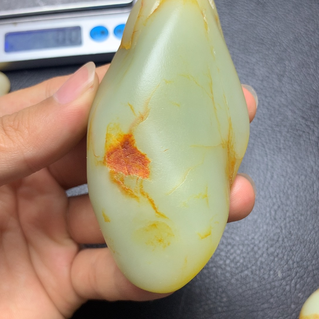 和田玉未镶嵌摆件阿*