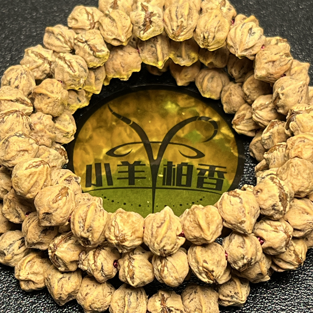 热振百香籽原装红芽横打文玩手串