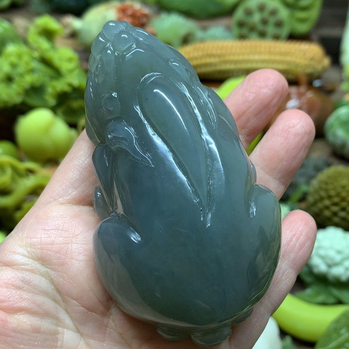 蛇纹石玉手把件未镶嵌