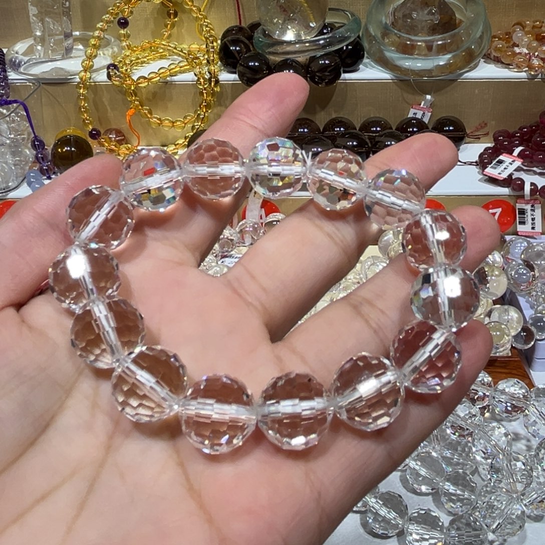 非金属圆刻面14手串