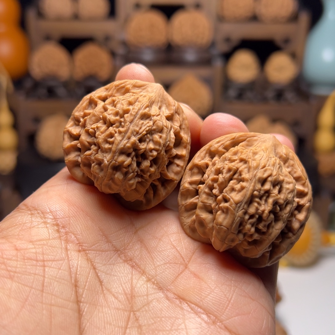 文玩核桃把件39望月