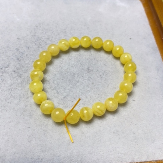 蜜蜡裸石未镶嵌手串